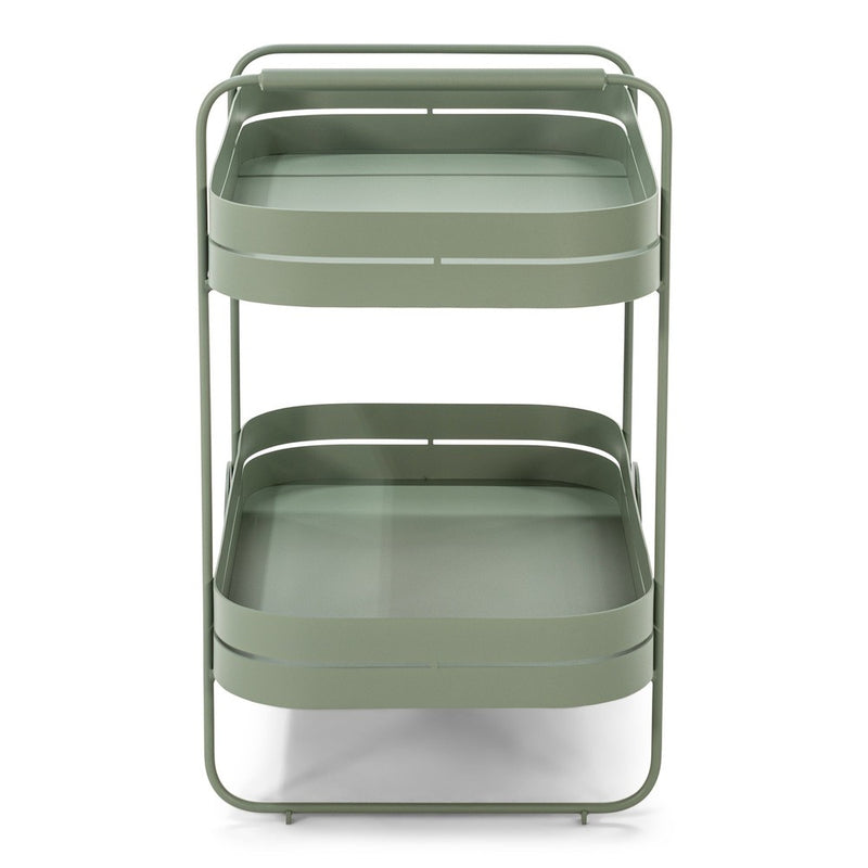 Opbergkast Trolly GIN & TROLLEY Staal Dusty Green 42x74x69.3cm-Opbergkasten-Spinder