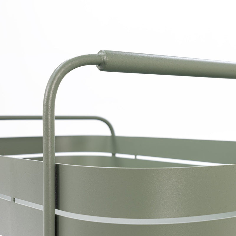Opbergkast Trolly GIN & TROLLEY Staal Dusty Green 42x74x69.3cm-Opbergkasten-Spinder