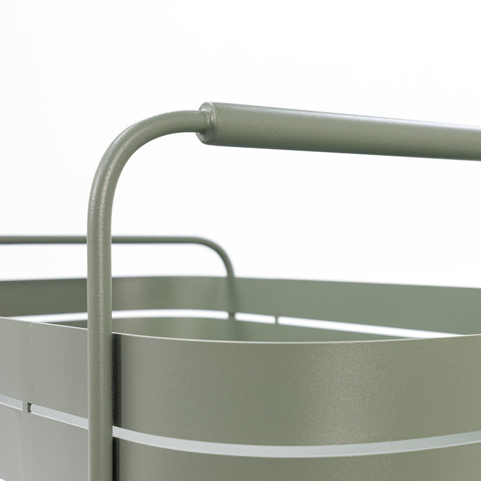 Opbergkast Trolly GIN & TROLLEY Staal Dusty Green 42x74x69.3cm-Opbergkasten-Spinder
