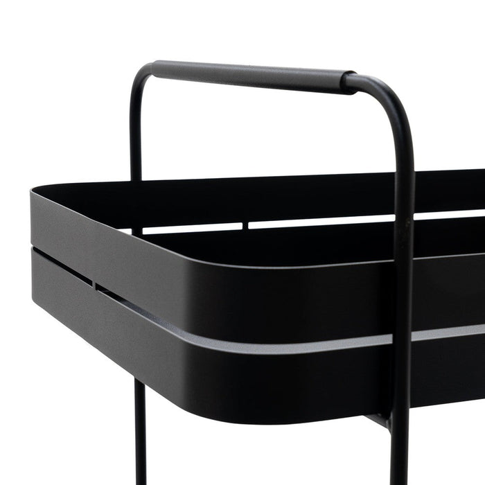 Opbergkast Trolly GIN & TROLLEY Staal Zwart 42x74x69.3cm Spinder-Opbergkasten-Spinder