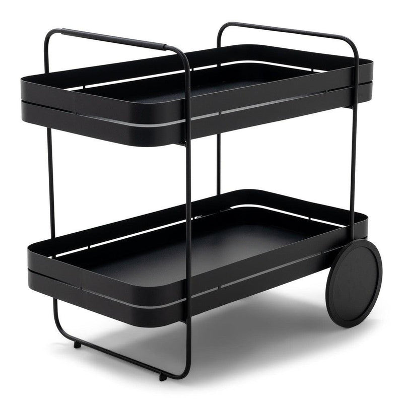 Opbergkast Trolly GIN & TROLLEY Staal Zwart 42x74x69.3cm Spinder-Opbergkasten-Spinder