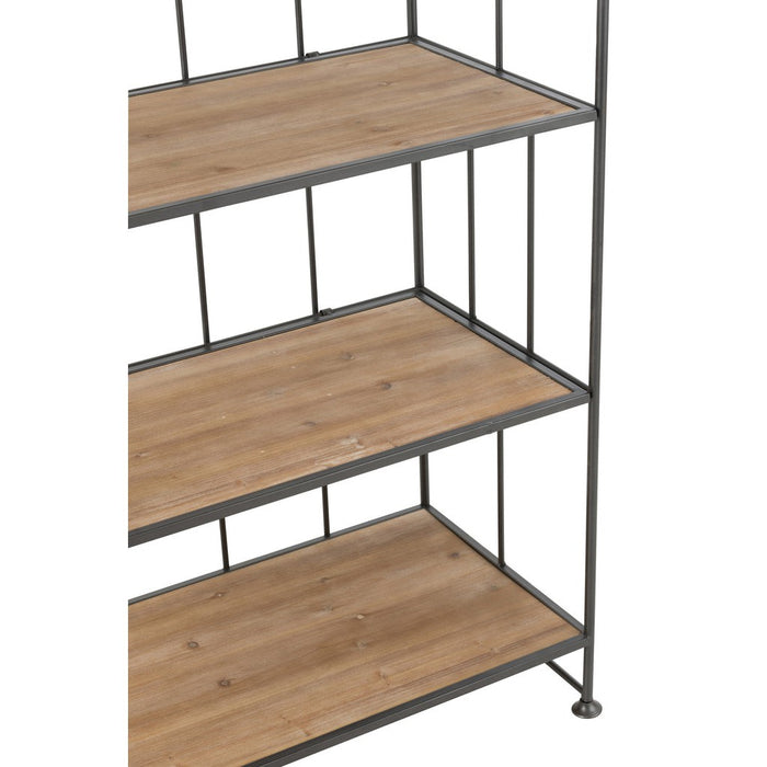 Opbergkast Vakkenkast Bruin Fir hout Rond 40x80 cm-Opbergkasten-J-Line