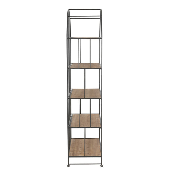 Opbergkast Vakkenkast Bruin Fir hout Rond 40x80 cm-Opbergkasten-J-Line