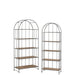 Opbergkast Vakkenkast Bruin Fir hout Rond 40x80 cm-Opbergkasten-J-Line
