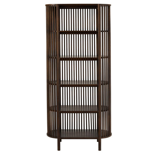 Opbergkast Vakkenkast Bruin Mangohout hout 84x38 cm-Opbergkasten-J-Line