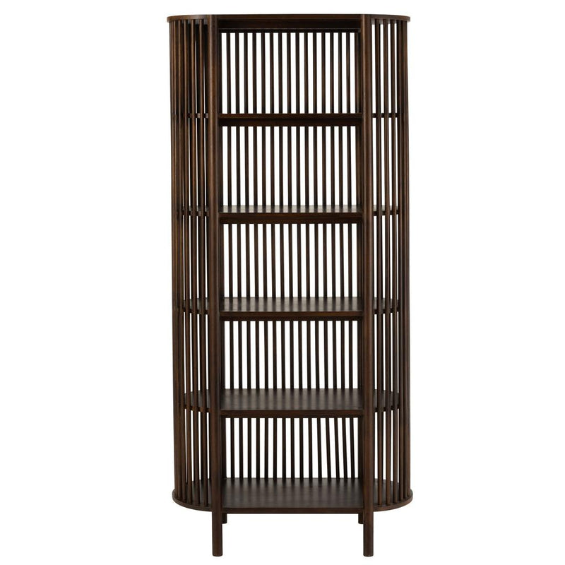Opbergkast Vakkenkast Bruin Mangohout hout 84x38 cm-Opbergkasten-J-Line