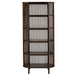 Opbergkast Vakkenkast Bruin Mangohout hout 84x38 cm-Opbergkasten-J-Line