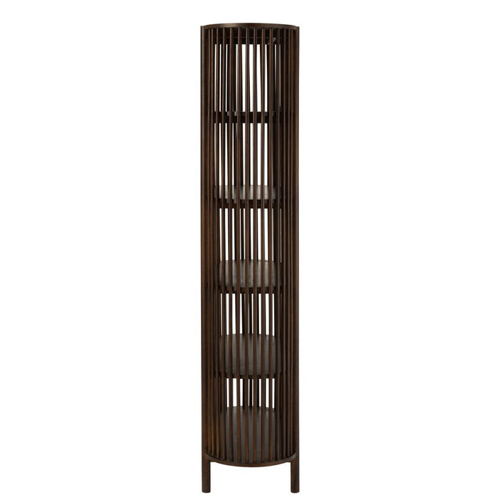 Opbergkast Vakkenkast Bruin Mangohout hout 84x38 cm-Opbergkasten-J-Line