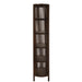 Opbergkast Vakkenkast Bruin Mangohout hout 84x38 cm-Opbergkasten-J-Line