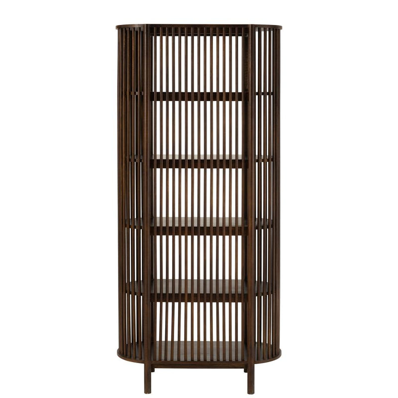 Opbergkast Vakkenkast Bruin Mangohout hout 84x38 cm-Opbergkasten-J-Line