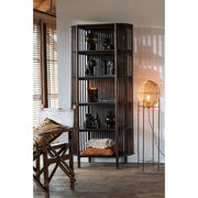 Opbergkast Vakkenkast Bruin Mangohout hout 84x38 cm-Opbergkasten-J-Line