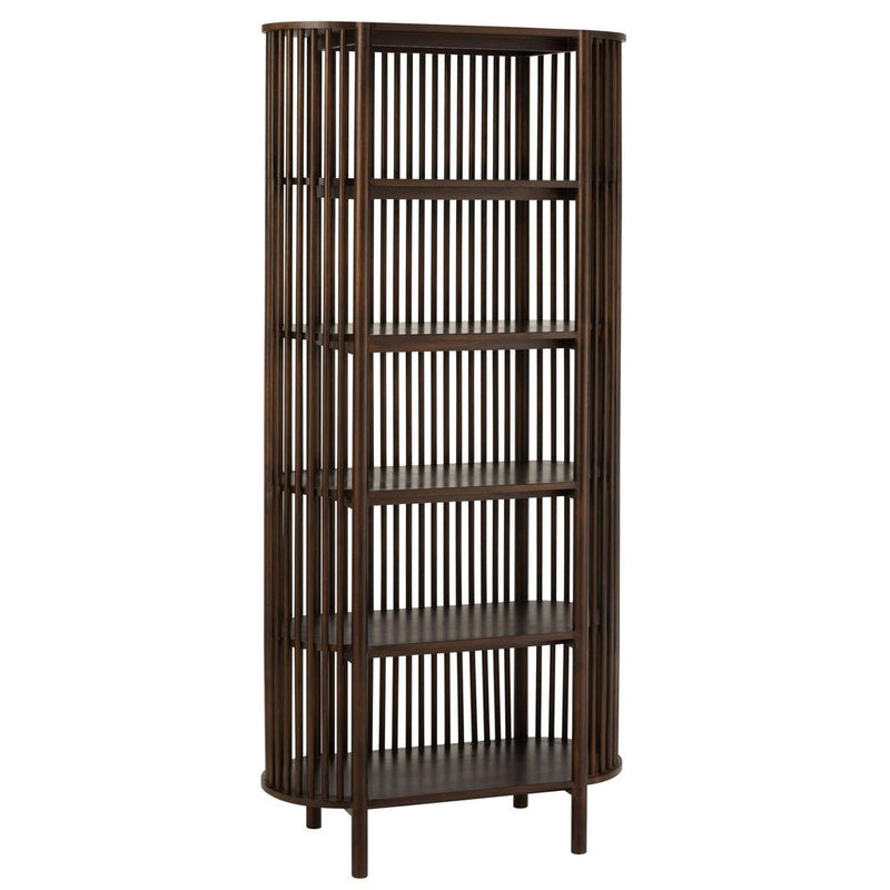 Opbergkast Vakkenkast Bruin Mangohout hout 84x38 cm-Opbergkasten-J-Line