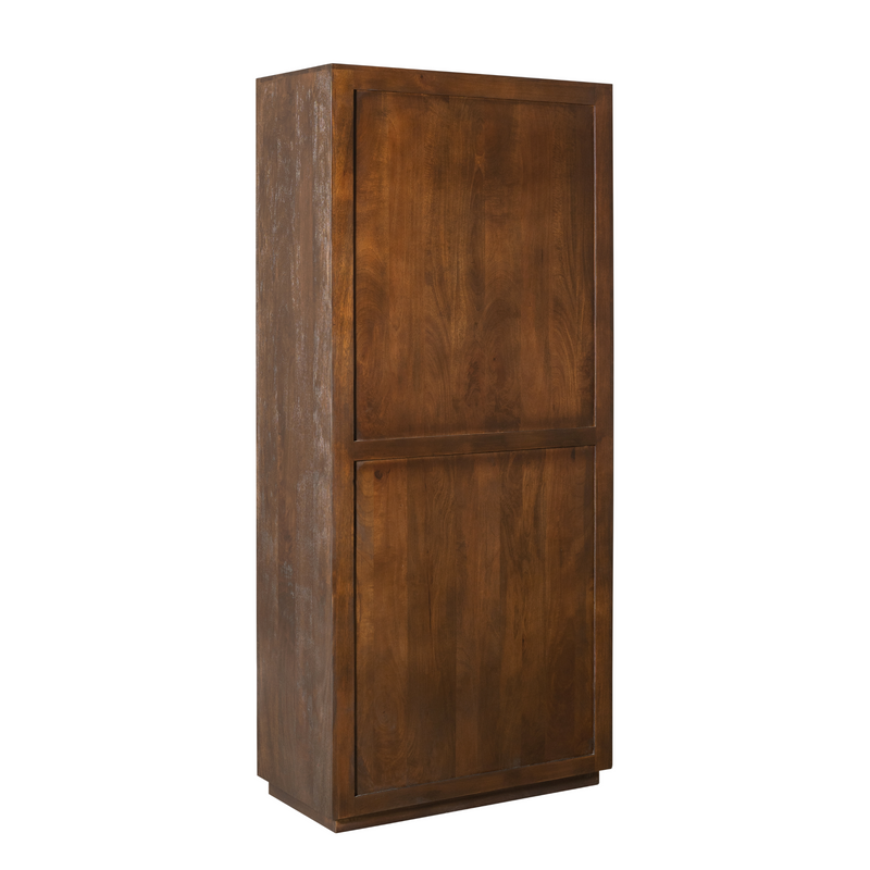 Opbergkast Vakkenkast Brussel Bruin 90 cm 90x45x200 cm-Opbergkasten-Starfurn