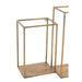 Opbergkast Vakkenkast Goud ijzer 20x93 cm-Opbergkasten-J-Line