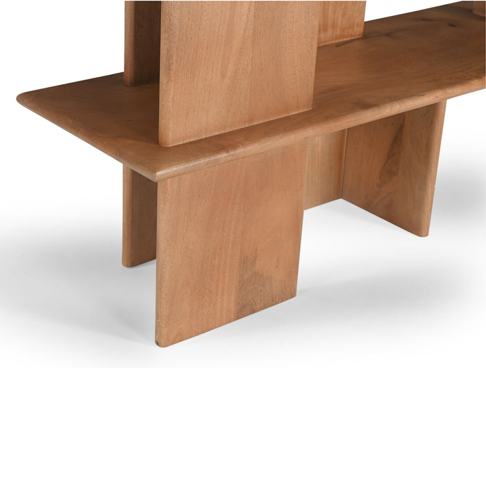Opbergkast Vakkenkast Lina Naturel Mangohout 150x40 cm-Opbergkasten-Starfurn