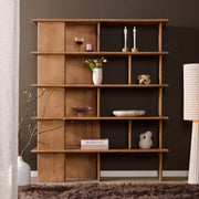 Opbergkast Vakkenkast Lina Naturel Mangohout 150x40 cm-Opbergkasten-Starfurn