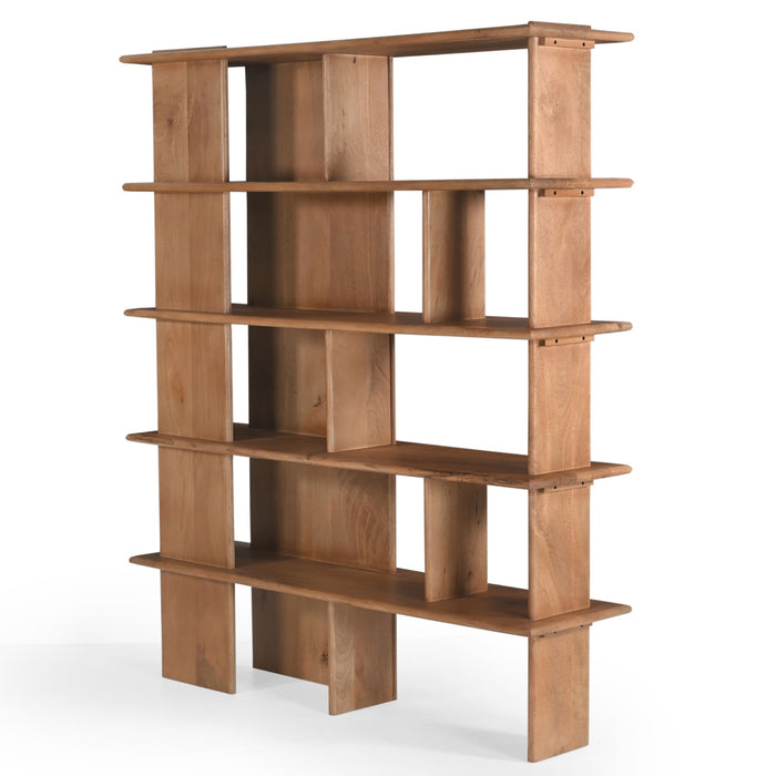 Opbergkast Vakkenkast Lina Naturel Mangohout 150x40 cm-Opbergkasten-Starfurn