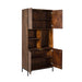 Opbergkast Vakkenkast Madison Bruin 90 cm 90x45x200 cm-Opbergkasten-Starfurn