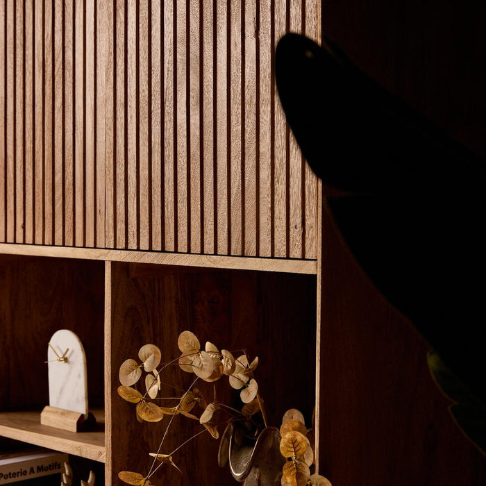 Opbergkast Vakkenkast Madison Naturel 90 cm 90x45x200 cm-Opbergkasten-Starfurn