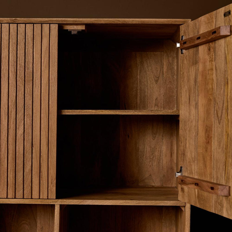 Opbergkast Vakkenkast Madison Naturel 90 cm 90x45x200 cm-Opbergkasten-Starfurn