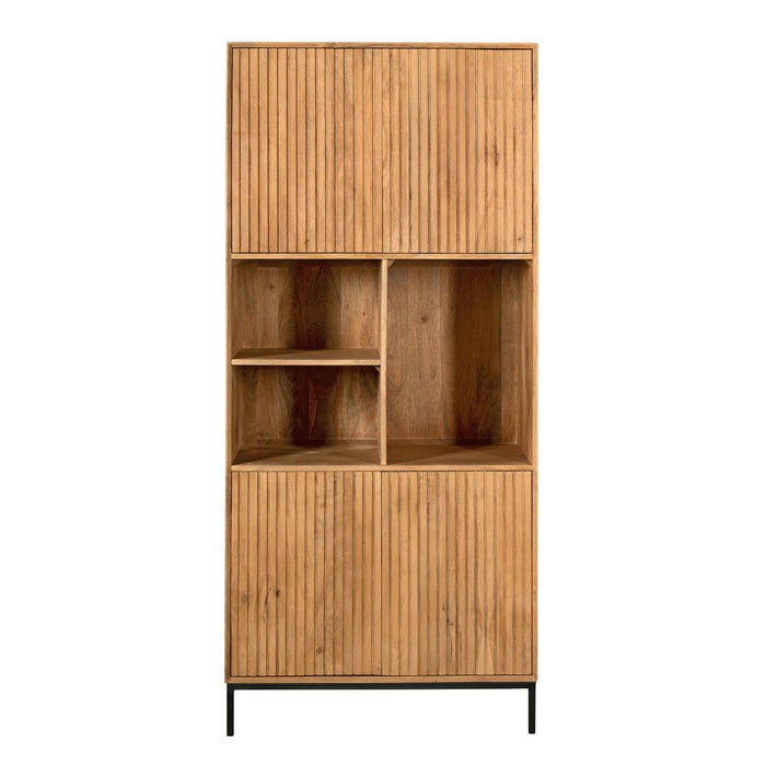Opbergkast Vakkenkast Madison Naturel 90 cm 90x45x200 cm-Opbergkasten-Starfurn