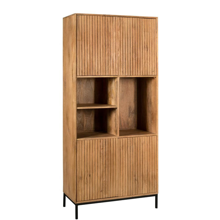 Opbergkast Vakkenkast Madison Naturel 90 cm 90x45x200 cm-Opbergkasten-Starfurn