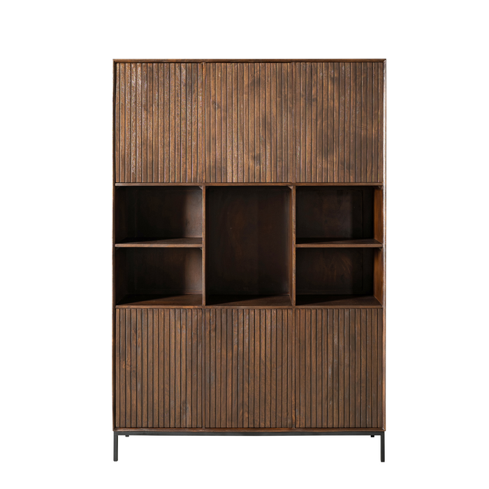 Opbergkast Vakkenkast Madison XL Bruin 135 cm 135x45x200 cm-Opbergkasten-Starfurn