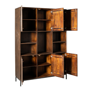 Opbergkast Vakkenkast Madison XL Bruin 135 cm 135x45x200 cm-Opbergkasten-Starfurn