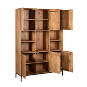 Opbergkast Vakkenkast Madison XL Naturel 135 cm 135x45x200 cm-Opbergkasten-Starfurn