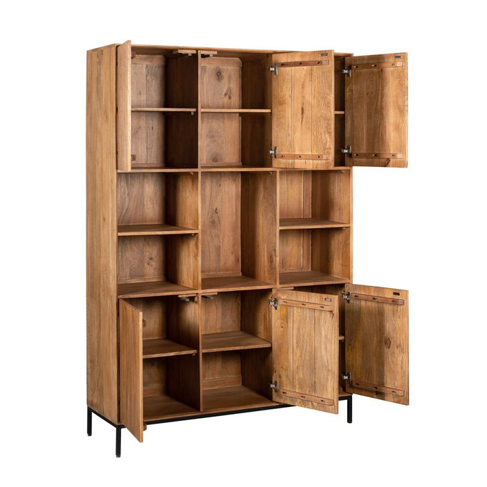 Opbergkast Vakkenkast Madison XL Naturel 135 cm 135x45x200 cm-Opbergkasten-Starfurn