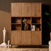 Opbergkast Vakkenkast Madison XL Naturel 135 cm 135x45x200 cm-Opbergkasten-Starfurn