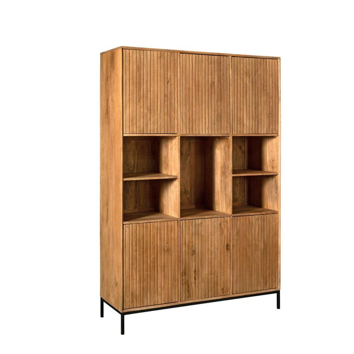 Opbergkast Vakkenkast Madison XL Naturel 135 cm 135x45x200 cm-Opbergkasten-Starfurn