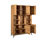 Opbergkast Vakkenkast Madison XL Naturel 135 cm 135x45x200 cm-Opbergkasten-Starfurn