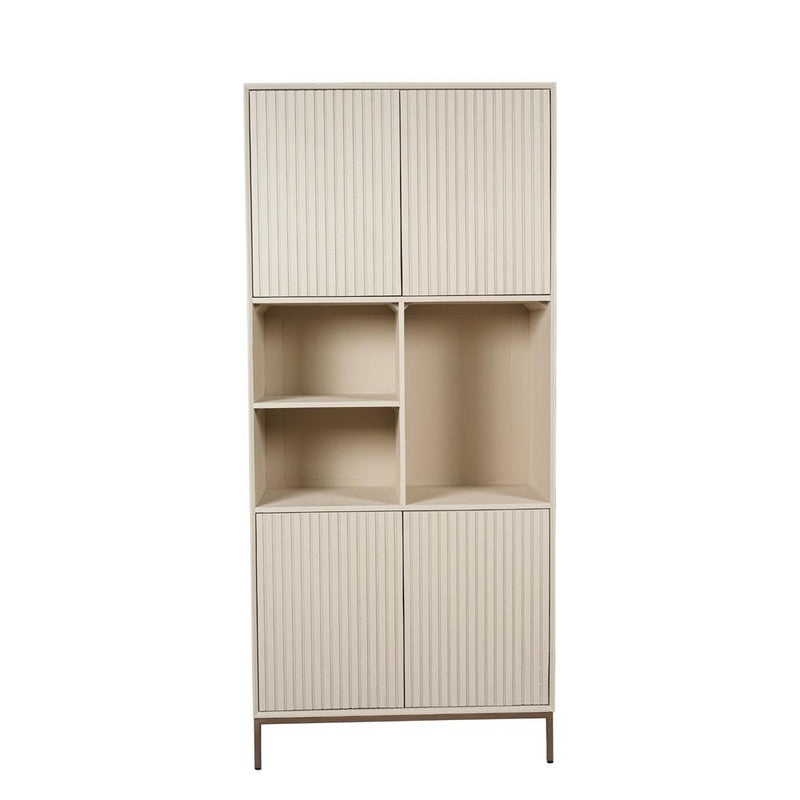 Opbergkast Vakkenkast Madison Zand 90 cm 90x45x200 cm-Opbergkasten-Starfurn