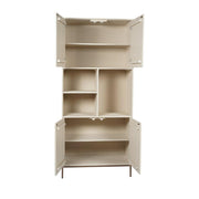 Opbergkast Vakkenkast Madison Zand 90 cm 90x45x200 cm-Opbergkasten-Starfurn