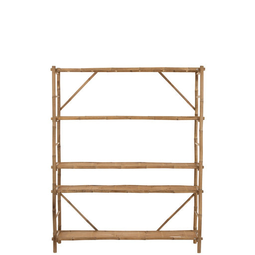 Opbergkast Vakkenkast Naturel Bamboe 40x160 cm-Opbergkasten-J-Line