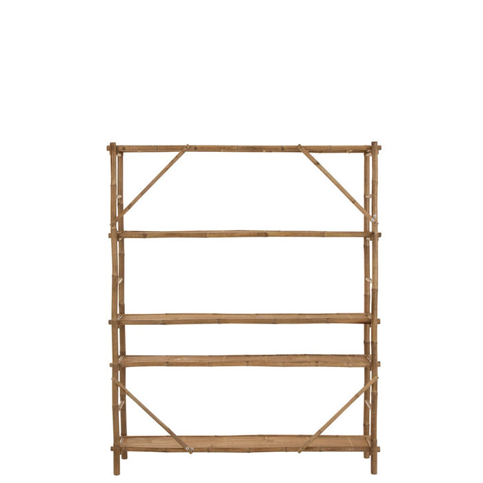 Opbergkast Vakkenkast Naturel Bamboe 40x160 cm-Opbergkasten-J-Line