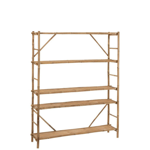 Opbergkast Vakkenkast Naturel Bamboe 40x160 cm-Opbergkasten-J-Line