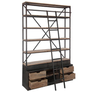 Opbergkast Vakkenkast Naturel Ijzer 45x160 cm-Opbergkasten-J-Line
