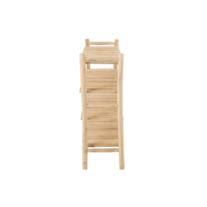 Opbergkast Vakkenkast Naturel Teakhout 40x140 cm-Opbergkasten-J-Line