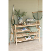 Opbergkast Vakkenkast Naturel Teakhout 40x140 cm-Opbergkasten-J-Line