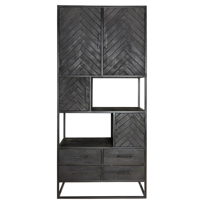 Opbergkast Vakkenkast New York 90 cm 90x45x200 cm-Opbergkasten-Starfurn