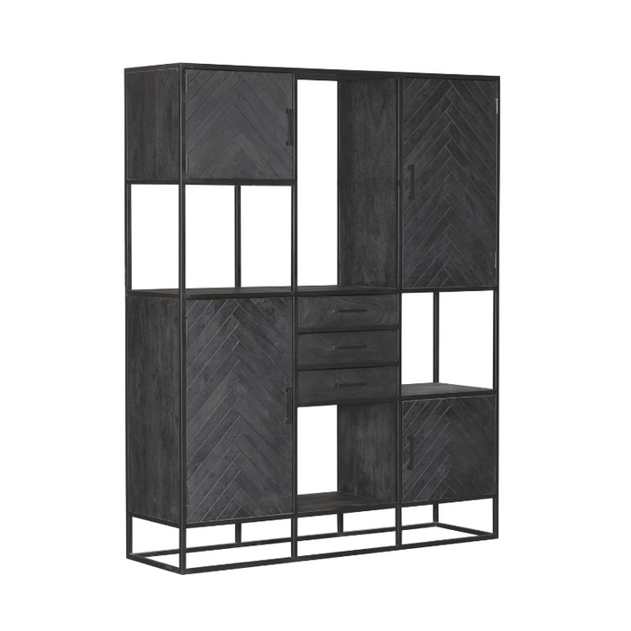 Opbergkast Vakkenkast New York Supreme XXL 160x45x200 cm-Opbergkasten-Starfurn