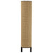 Opbergkast Vakkenkast Zwart Bayur hout 40x100 cm-Opbergkasten-J-Line