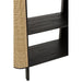 Opbergkast Vakkenkast Zwart Bayur hout 40x100 cm-Opbergkasten-J-Line
