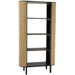 Opbergkast Vakkenkast Zwart Bayur hout 40x100 cm-Opbergkasten-J-Line