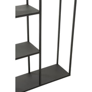 Opbergkast Vakkenkast Zwart Ijzer 25x110 cm-Opbergkasten-J-Line