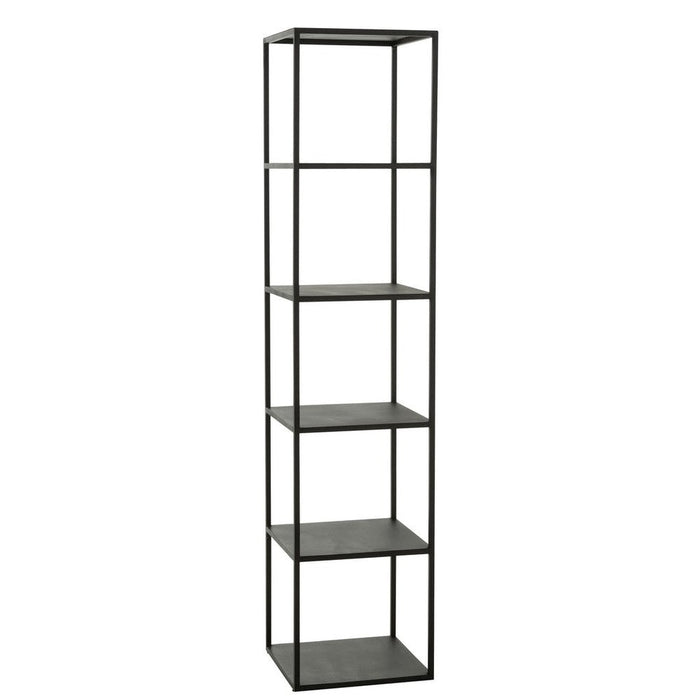 Opbergkast Vakkenkast Zwart Ijzer 40 cm 40x40x180.5 cm-Opbergkasten-J-Line