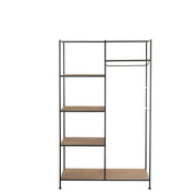 Opbergkast Vakkenkast Zwart Ijzer 52x111 cm-Opbergkasten-J-Line