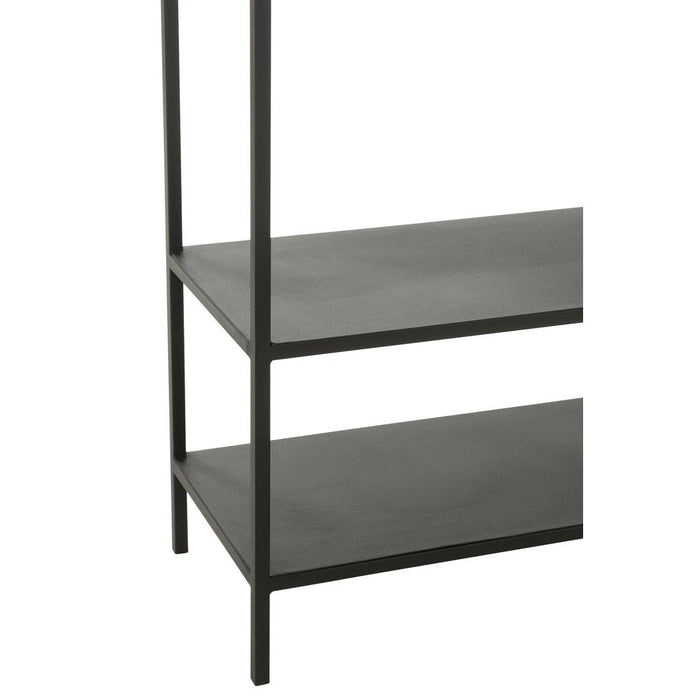 Opbergkast Vakkenkast Zwart Metaal 30x120 cm-Opbergkasten-J-Line